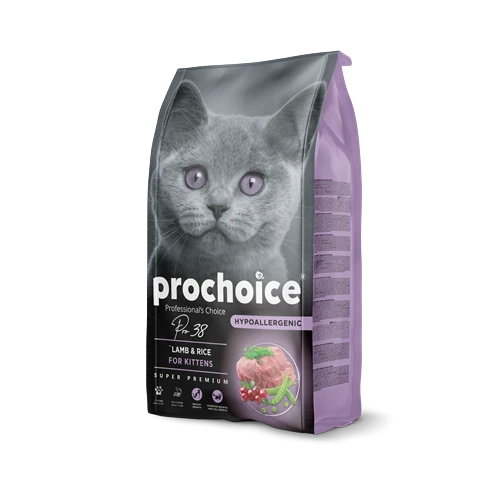Prochoice Yavru Kediler İçin, Hipoalerjenik, Kuzu Etli Ve Pirinçli Kuru Mama 2 kg - Resim 2