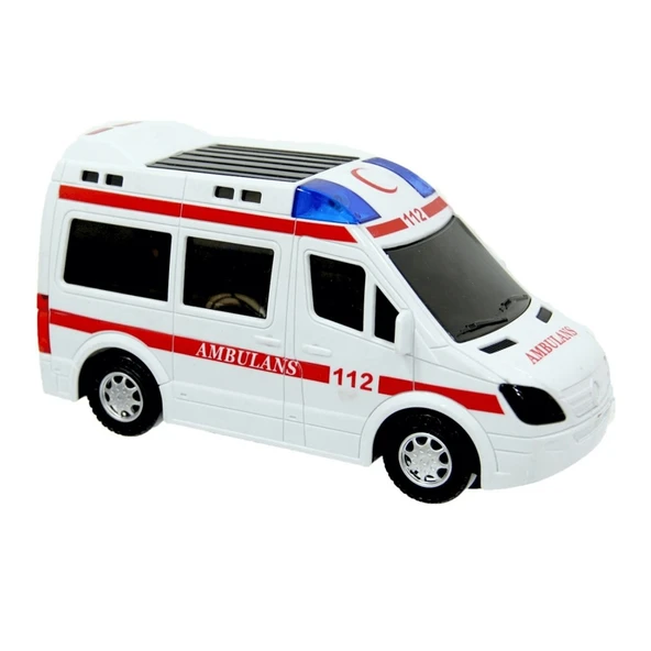 Pilli Sesli ışıklı  112 Ambulans Oyuncak ürün görseli