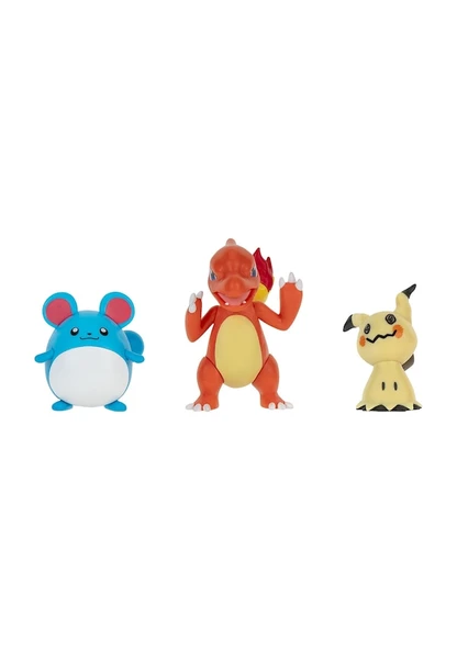 Pokemon Battle 3'lü Figür Seti PKW3046 Lisanslı Ürün - Resim 2