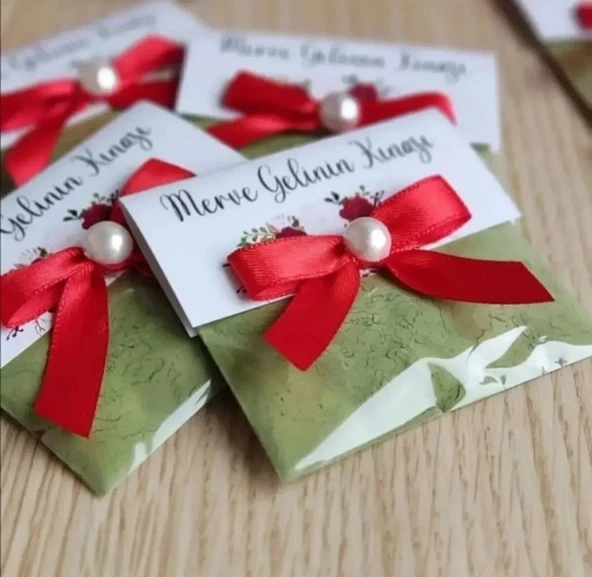 100 Adet Kına Paketi Düğün ,nişan, Söz, Kına Gecesi, Asker, 6 Ay Kınası ürün görseli