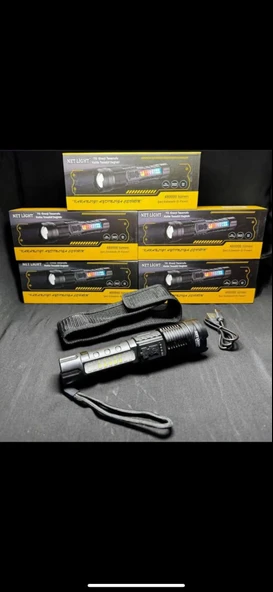 ÇAKARLI POLİS FENERİ UZUN MENZİL 48000 LÜMEN - Resim 2