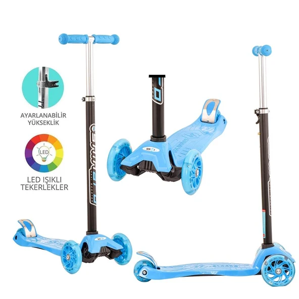 Torutoys Mavi Twist Işıklı Scooter - Resim 2