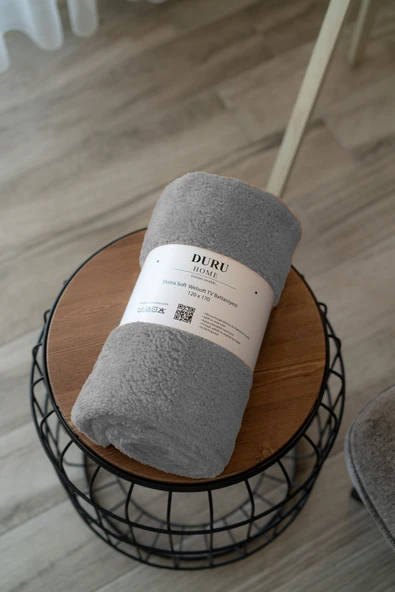 Welsoft TV Battaniyesi 120x170 - Ekstra Soft - Yumuşak - Açık Gri - Resim 5