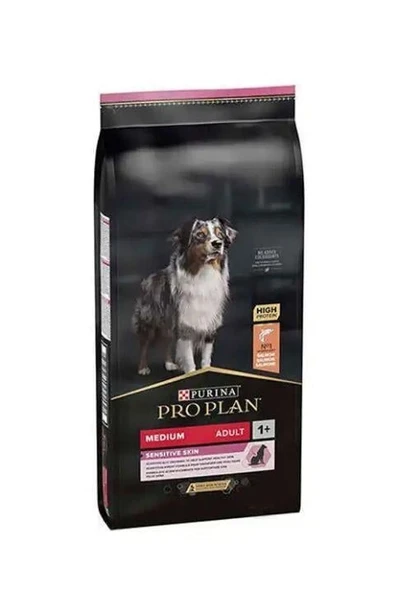Pro Plan Medium Adult Sensitive Skin Somonlu Orta Irk Yetişkin Köpek Maması 10Kg ürün görseli 1