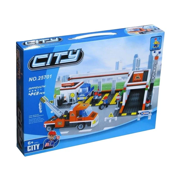 Ausını 443 Parça Araç Tamir İstasyonu Lego Oyun Seti - Resim 2