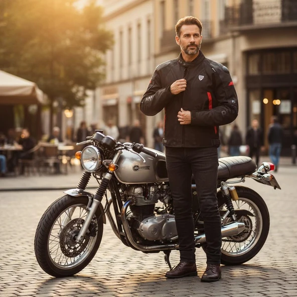 Prosev Yeni 4 Mevsim Mont Hörgüçlü 195 Gp Knight Kırmızı - Resim 2