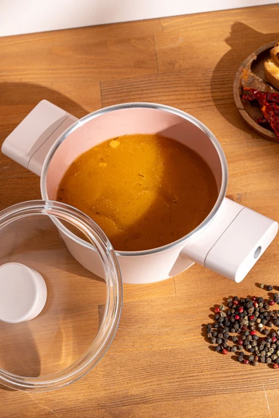 Swiss Crystal Derin Tencere- Pembe 16 cm ürün görseli