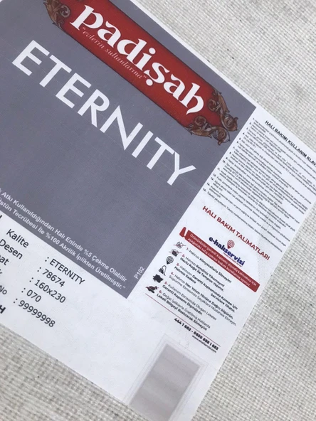 Padişah Halı Eternity 78674 070 Serisi Akrilik Salon Oturma Odası Halısı - Resim 8