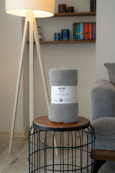 Welsoft TV Battaniyesi 120x170 - Ekstra Soft - Yumuşak - Açık Gri - Resim 4