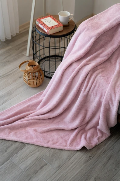 Welsoft TV Battaniyesi 120x170 - Ekstra Soft - Yumuşak - Pudra - Resim 2