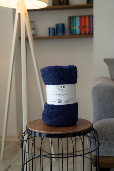 Welsoft TV Battaniyesi 120x170 - Ekstra Soft - Yumuşak - Lacivert - Resim 4