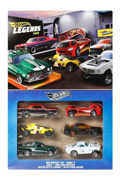 Hot Wheels Efsane Temalı Çoklu Arabalar JBY78 ürün görseli 1