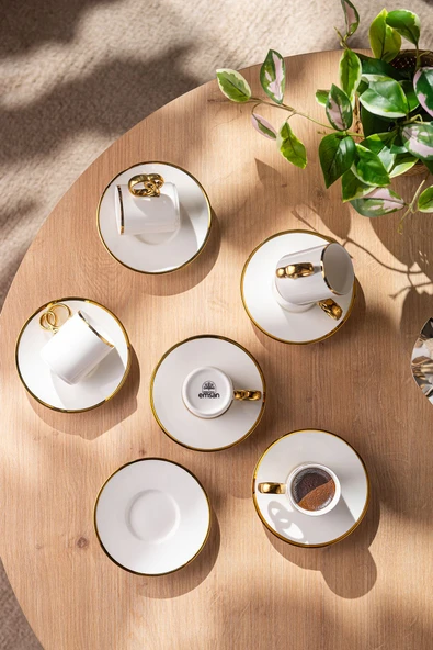 Wedding 90 ml 6'lı Kahve Fincan Takımı - Resim 2