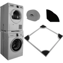 9-10 Kğ İçin Arçelik Beko Altus Grundıg Çamaşır Yıkama Makinesi Ve Çamaşır Kurutma Makinesi Kemerli Birleştirme Aparatı Montaj Kiti ürün görseli 1