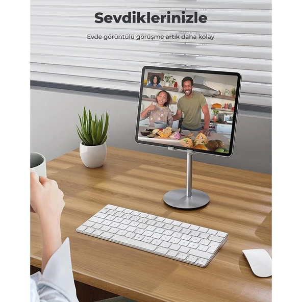 Bix Saıjı S1 Plus Masa Için Cep Telefonu & Tablet Standı, Ayarlanabilir Yükseklik Açısı, Iphone, Ipad, Samsung Vb. Tüm 4''-11''ekranlar Için Uyumludur. - Resim 3