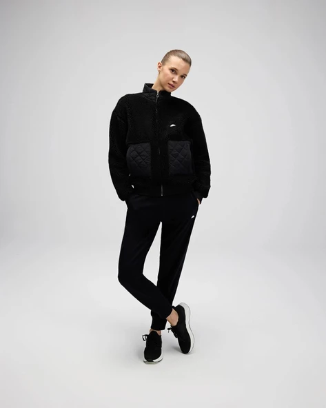 Ellesse EF525-Fleece Kadın Siyah Polar Mont - Resim 4