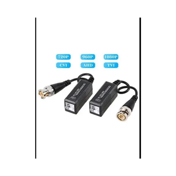 Pasif Hd Alıcı-Verici Tek Kanallı Video Balun - Resim 4