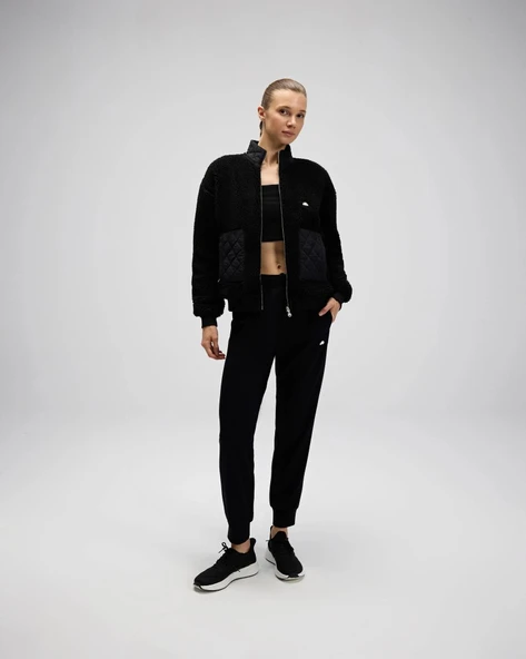 Ellesse EF525-Fleece Kadın Siyah Polar Mont - Resim 2