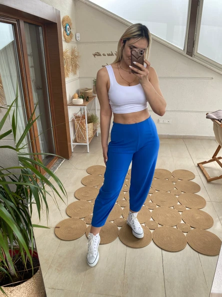 Pens Detaylı Şalvar Pantolon - Resim 2