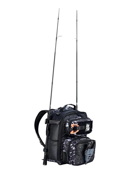 Fujin ProAji Back Pack Brown Camo Balıkçı Sırt Çantası - Resim 5