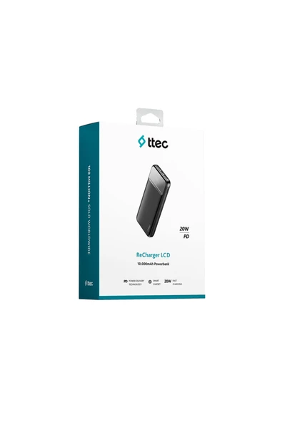 ReCharger LCD 10.000mAh PD 20W Taşınabilir Hızlı Şarj Aleti/Powerbank - 2BB233S - Resim 5