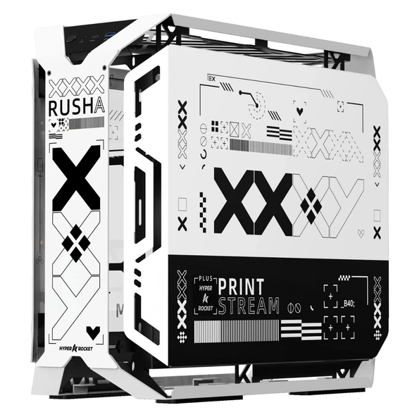 Hyper Rocket X-ERA PRO ATX RGB Gaming Beyaz Oyuncu Kasası - Resim 5