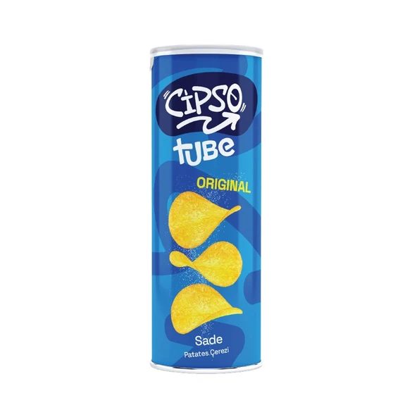 Cipso Tube Sade 90 gr Cips x 8 Adet - Resim 2