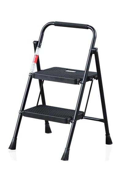 Perilla 51402 Stepla Geniş 2 Basamaklı Katlanır Merdiven Eurotower Siyah 2 Basamaklı ürün görseli