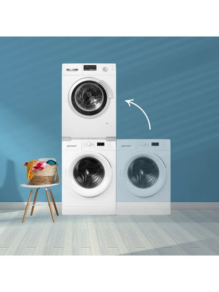 9-10 Kğ İçin Arçelik Beko Altus Grundıg Çamaşır Yıkama Makinesi Ve Çamaşır Kurutma Makinesi Kemerli Birleştirme Aparatı Montaj Kiti - Resim 2