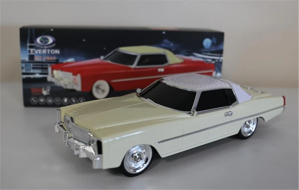 EVERTON RT-1941 Bej Arabalı  Bluetooth Fm-Usb-Tf-Aux Şarjlı Nostaljik Radyo ürün görseli 1