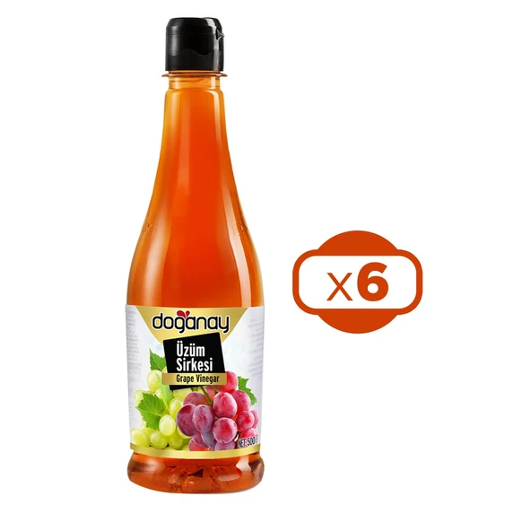 Doğanay Üzüm Sirkesi Pet 500 ml x 6 Adet ürün görseli