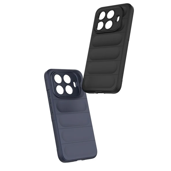 15T Pro Kılıf Esnek TPU Oyuklu Arka Yüzey Tasarımlı ZNTH Etnik Silikon Kapak - Siyah - Resim 4