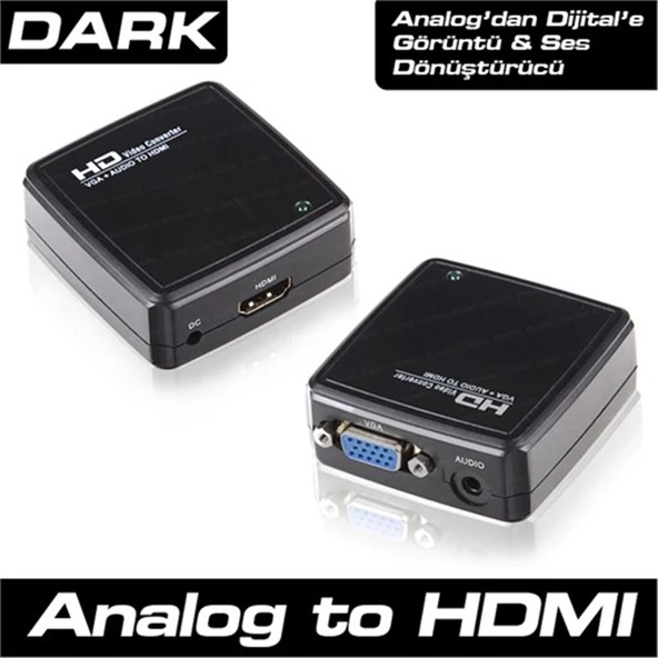 Dark DK-HD-AVGAXHDMI VGA to HDMI Aktif Dönüştürücü ürün görseli