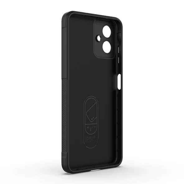 Galaxy A07 Kılıf Esnek TPU Oyuklu Arka Yüzey Tasarımlı ZNTH Etnik Silikon Kapak - Siyah - Resim 7