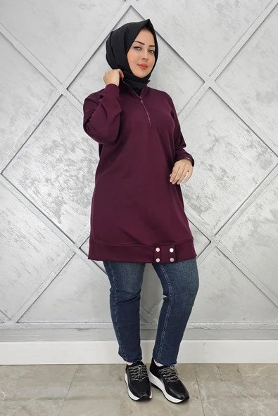 KADIN ÇIT ÇIT DETAYLI TESETTÜR TUNİK ürün görseli