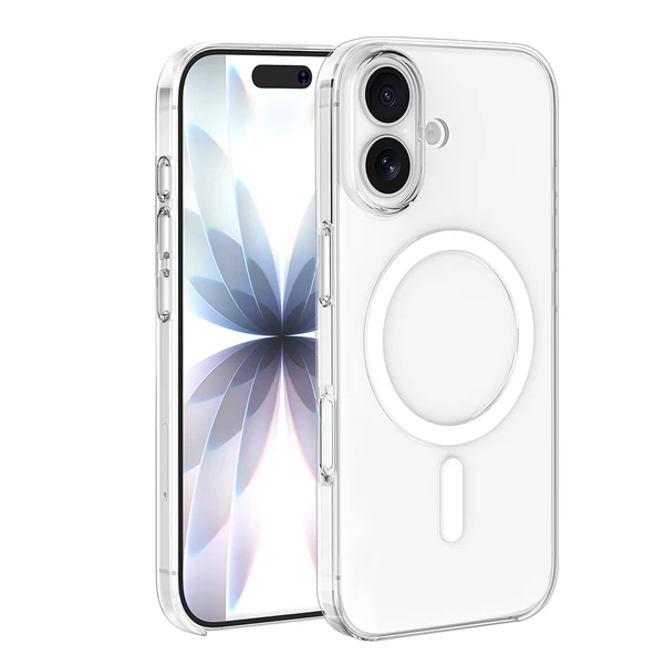 iPhone 16 Kılıf ZNTH Wireless Şarj Özellikli Şeffaf Orjin Kapak - Şeffaf ürün görseli