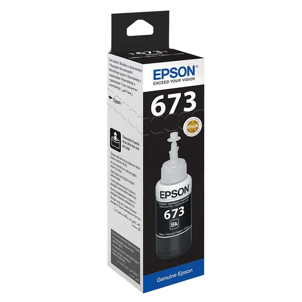Epson T6731 Black Siyah Şişe Mürekkep T67314A ürün görseli 1