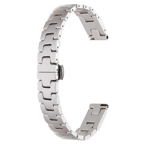 Watch 7 45mm ZNTH KRD-150 Metal Kordon Strap Kayış - Siyah - Resim 3