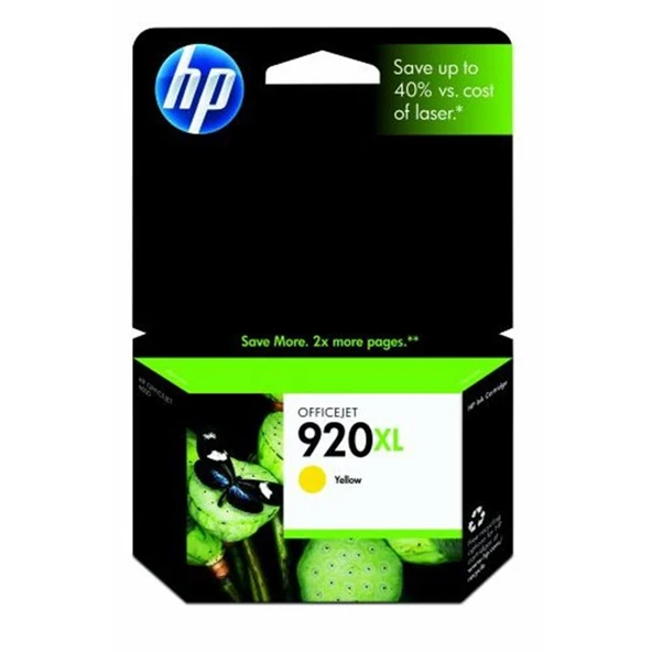 HP 920XL Yellow Sarı Yüksek Kapasiteli Kartuş CD974AE ürün görseli 1