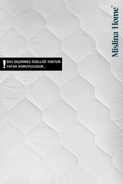Mislina Home Kapitone Eko Bebek Çocuk Yatak Koruyucu Ped 60x120 - Resim 3
