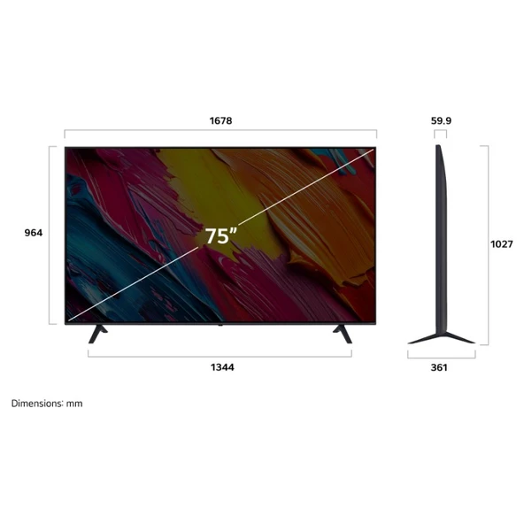 LG 75QNED70A6A 75'' 189 Ekran Uydu Alıcılı 4K Ultra HD Smart QNED TV - Resim 6