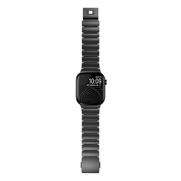 Watch 42mm ZNTH KRD-149 Titanyum Silikon Kordon - Gümüş-Turuncu - Resim 6