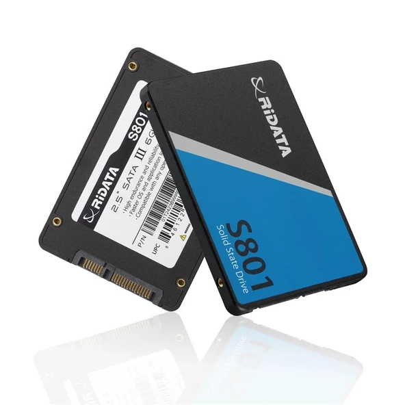 Ridata 1TB Sata III (6Gb-s) S801 Read Up 520MB-s SSD Harddisk ürün görseli