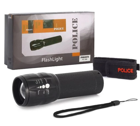 Police Pc-86 Pilli Para Kontrol Feneri Mor Işık ürün görseli