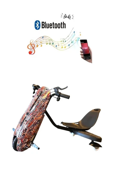 Citymate Drift Car Elektrikli Kaykay Bluetooth Dirift Kar Hoverboard Scooter Ledli Bluetoothlu D07 ürün görseli