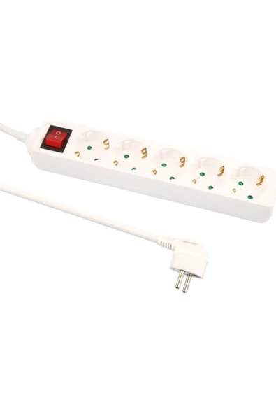 Philips Sps1050a/51 5'li Priz 2 Metre Anahtarlı Çocuk Korumalı ürün görseli 1