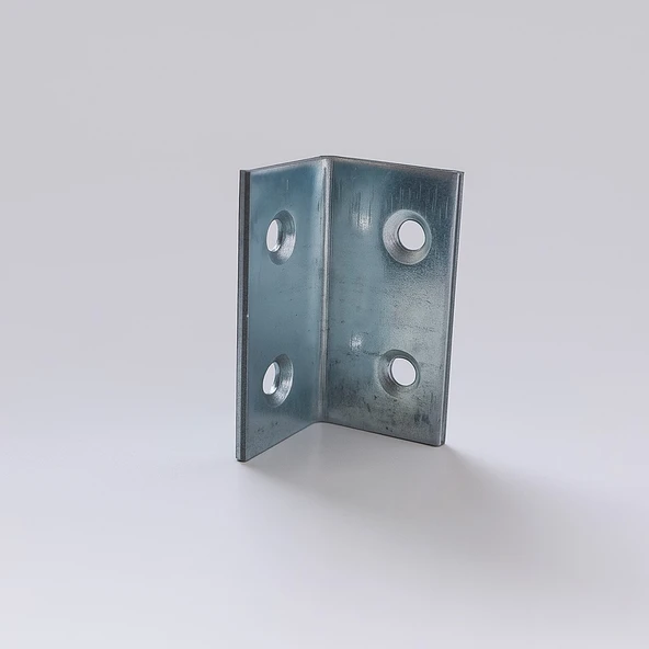 (50 ADET) Metal Köşebent 40x20x20 mm L Demiri Gönye Mobilya Dolap Duvar Sabitleme Bağlantı Aparatı - Resim 7