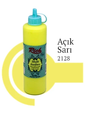 Rich 500 Cc Multı Surface Akrilik Boya 2128 Açık Sarı ürün görseli 1