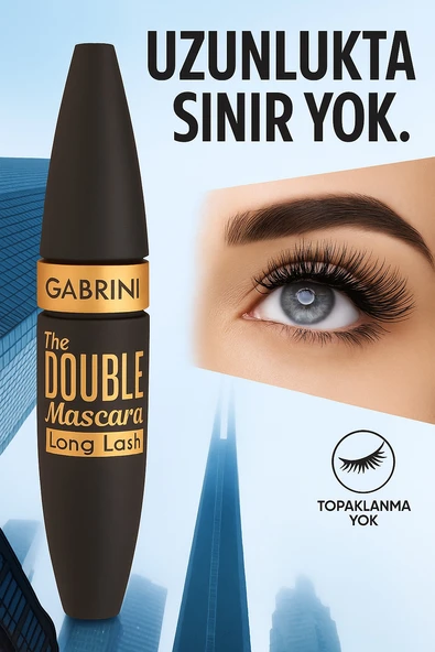 Gabrini Long Lash Mascara – Kirpikleri Uzatan Siyah Maskara - Resim 2