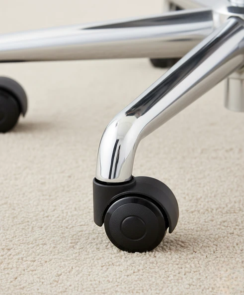 3 Adet Büro Tipi Pimli Plastik Koltuk Sandalye Tekeri 50mm - Resim 4